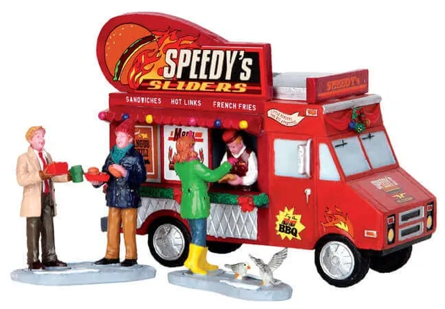 lemax-speedy-s-sliders-truck-set-of-3-set-3-figurines-food-truck image 1