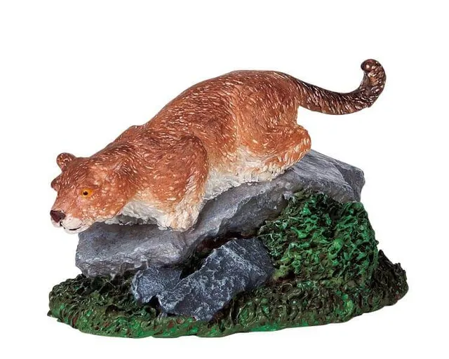 lemax-puma-s-perch-figurine-animale-miniature-village-de-no-l image 1