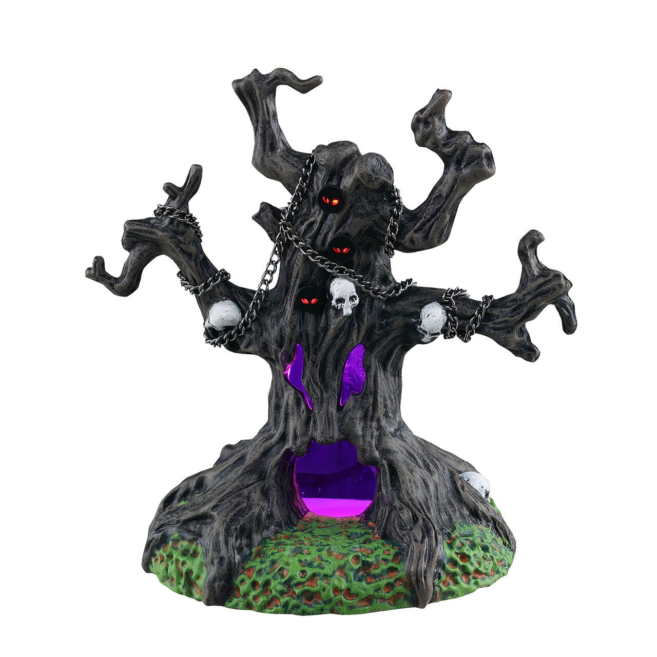 lemax-chained-spooky-tree-arbre-hant-lumineux-spooky-town image 1