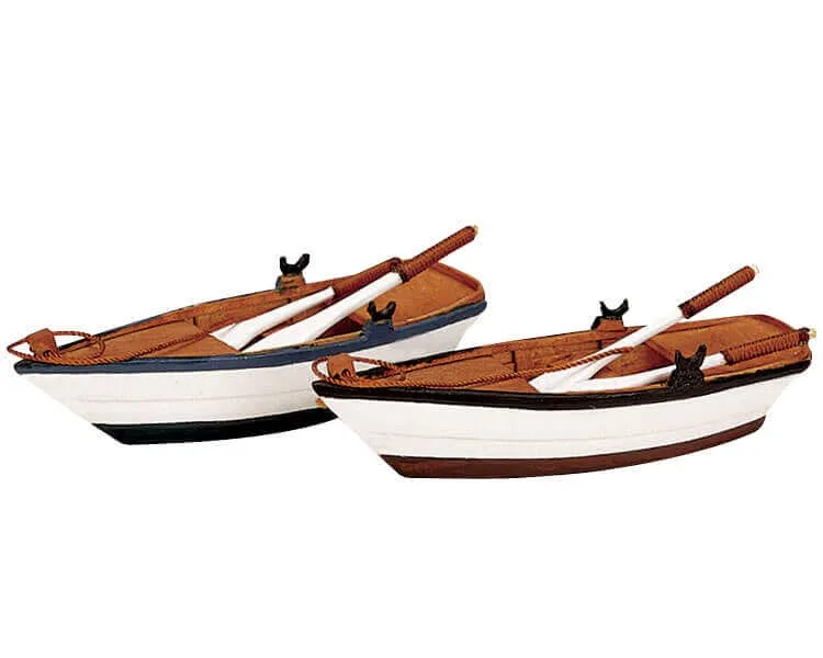 lemax-wooden-rowboats-barques-en-bois-miniature image 1