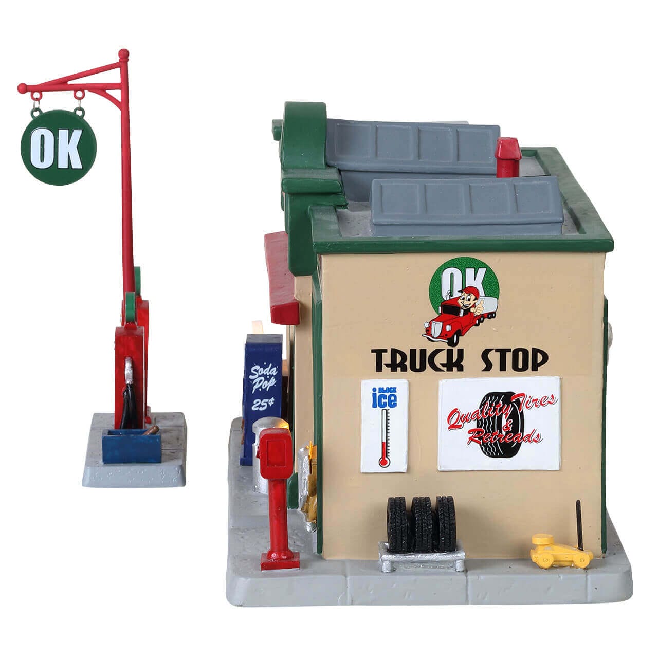 lemax-ok-truck-stop-b-timent-relais-routier-village-miniature image 2