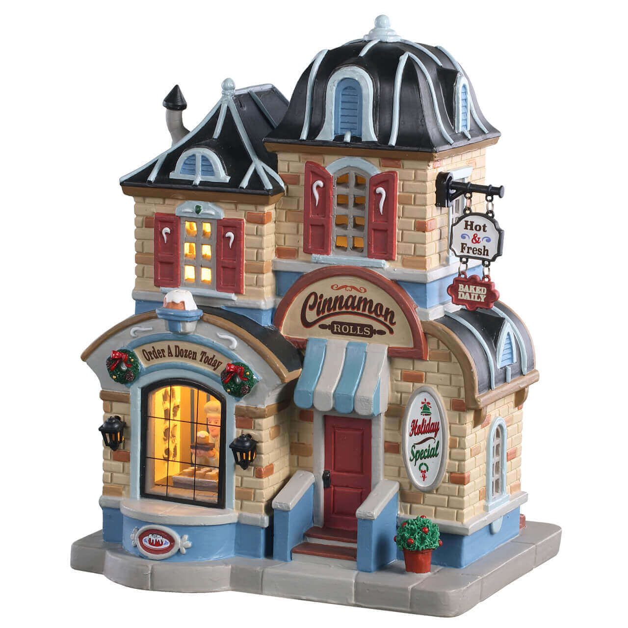 lemax-cinnamon-roll-shop-boutique-miniature-gourmande-village-de-no-l image 1