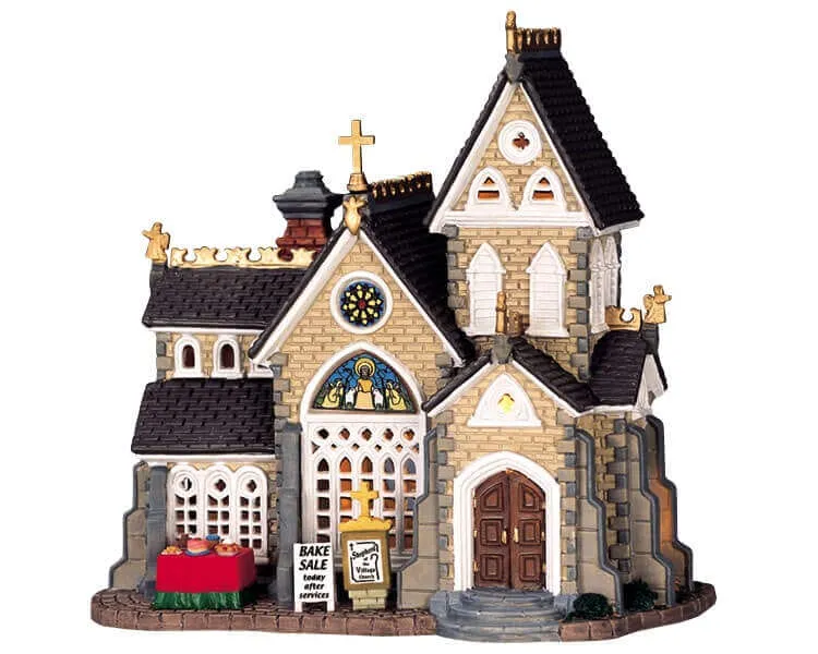 lemax-shepherd-of-the-village-church-berger-d-glise image 1