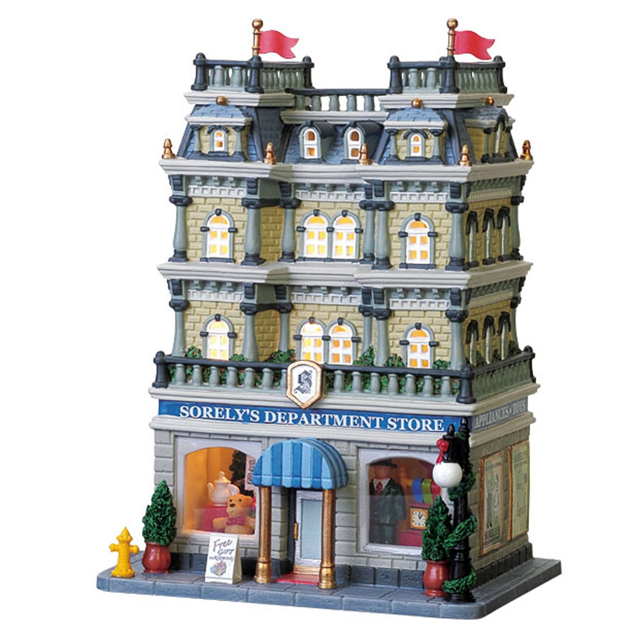 lemax-sorely-s-department-store-grand-magasin-miniature-lumineux image 1