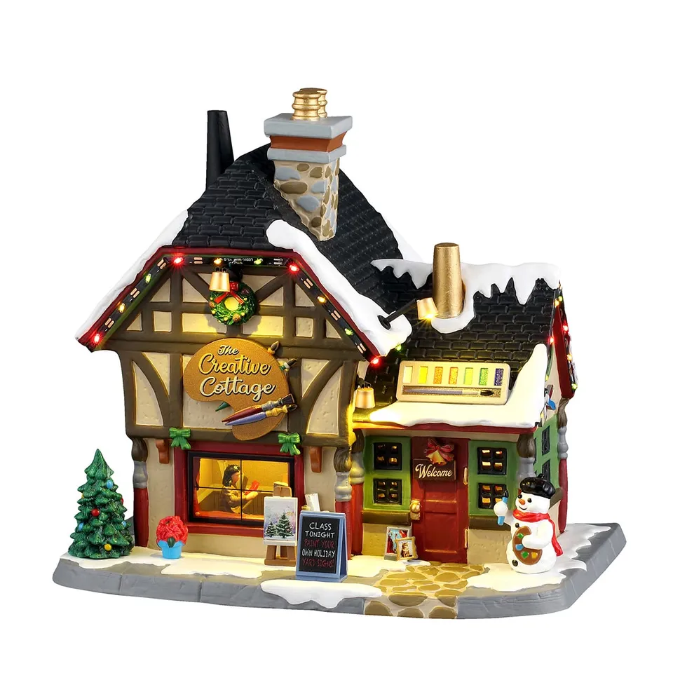 lemax-the-creative-cottage-maison-illumin-e-caddington-village image 1
