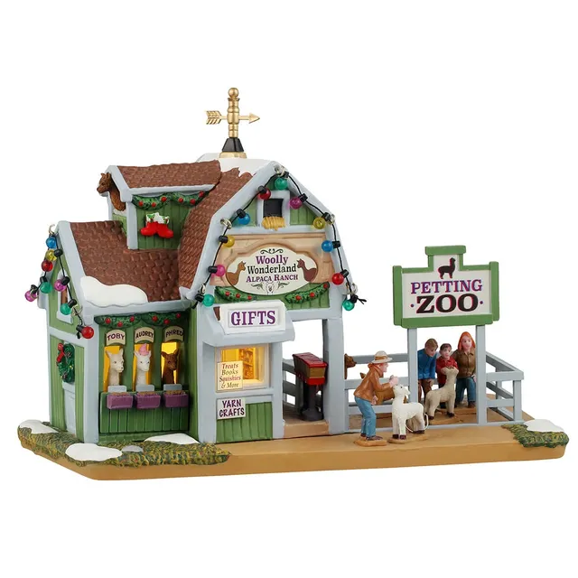 lemax-woolly-wonderland-alpaca-ranch-maison-harvest-crossing image 1