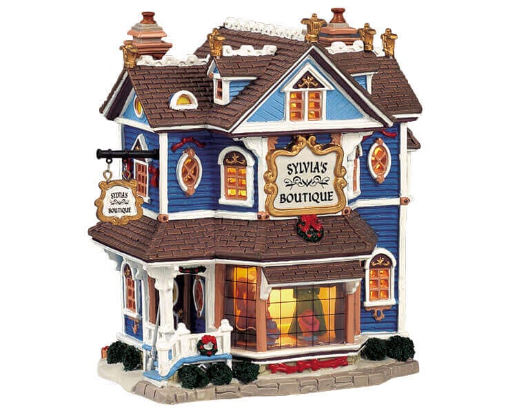 lemax-sylvia-s-boutique-boutique-miniature-lumineuse-village-de-no-l image 1