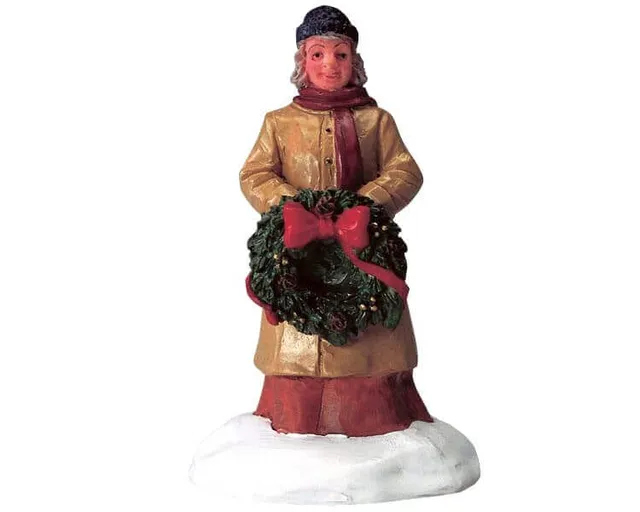 lemax-wreath-decor-d-coration-couronne-miniature-village image 1
