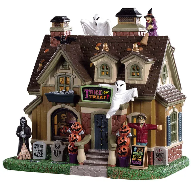 lemax-spooky-winner-maison-hant-e-lumineuse-spooky-town-halloween image 1
