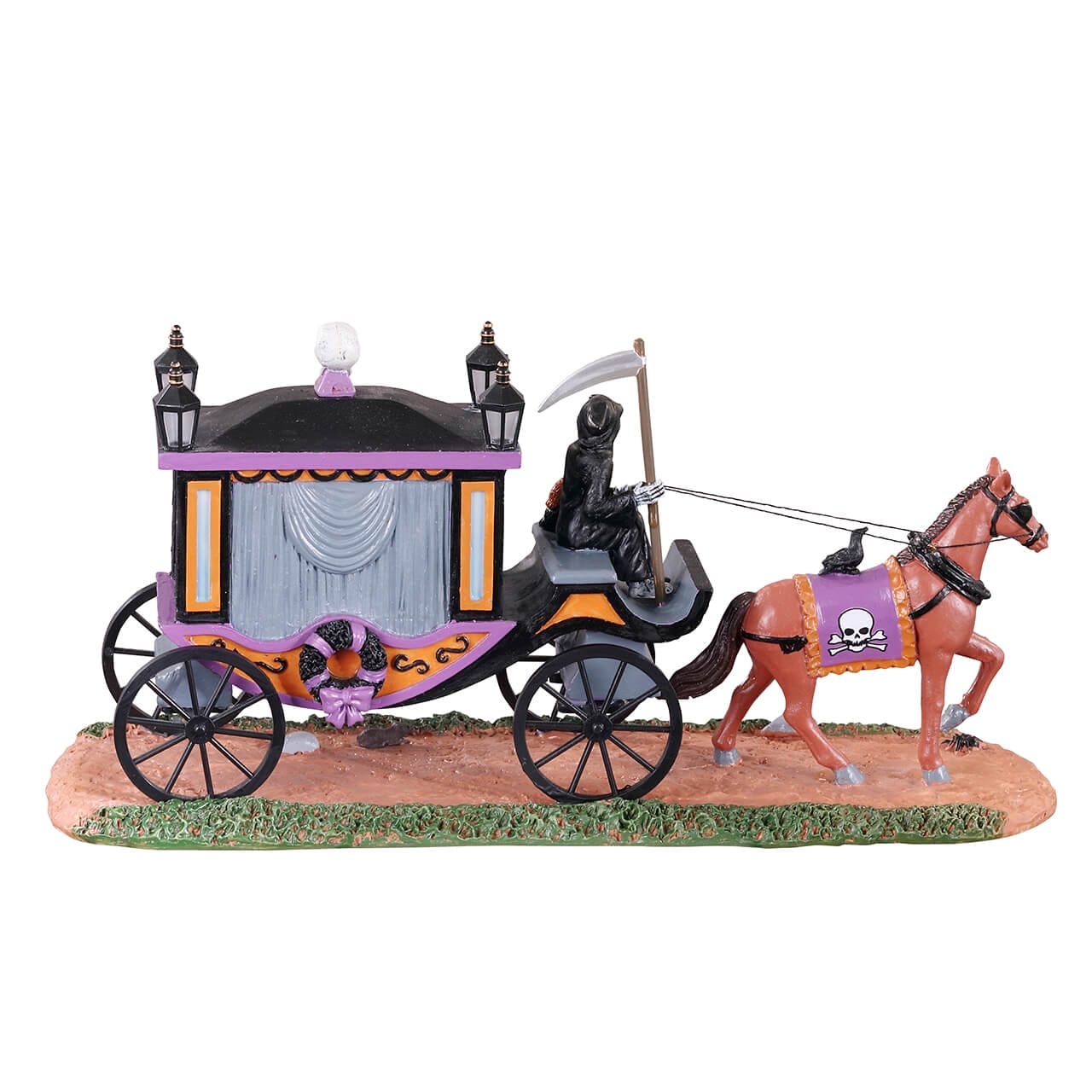 lemax-spooky-victorian-hearse-corbillard-spooky-town image 4