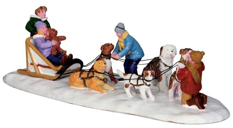 lemax-neighborhood-dogsled-team-attelage-chiens-village-no-l image 1
