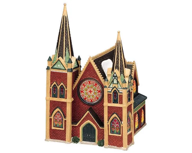 lemax-westminster-abbey-abbaye-lumineuse-village-miniature image 1