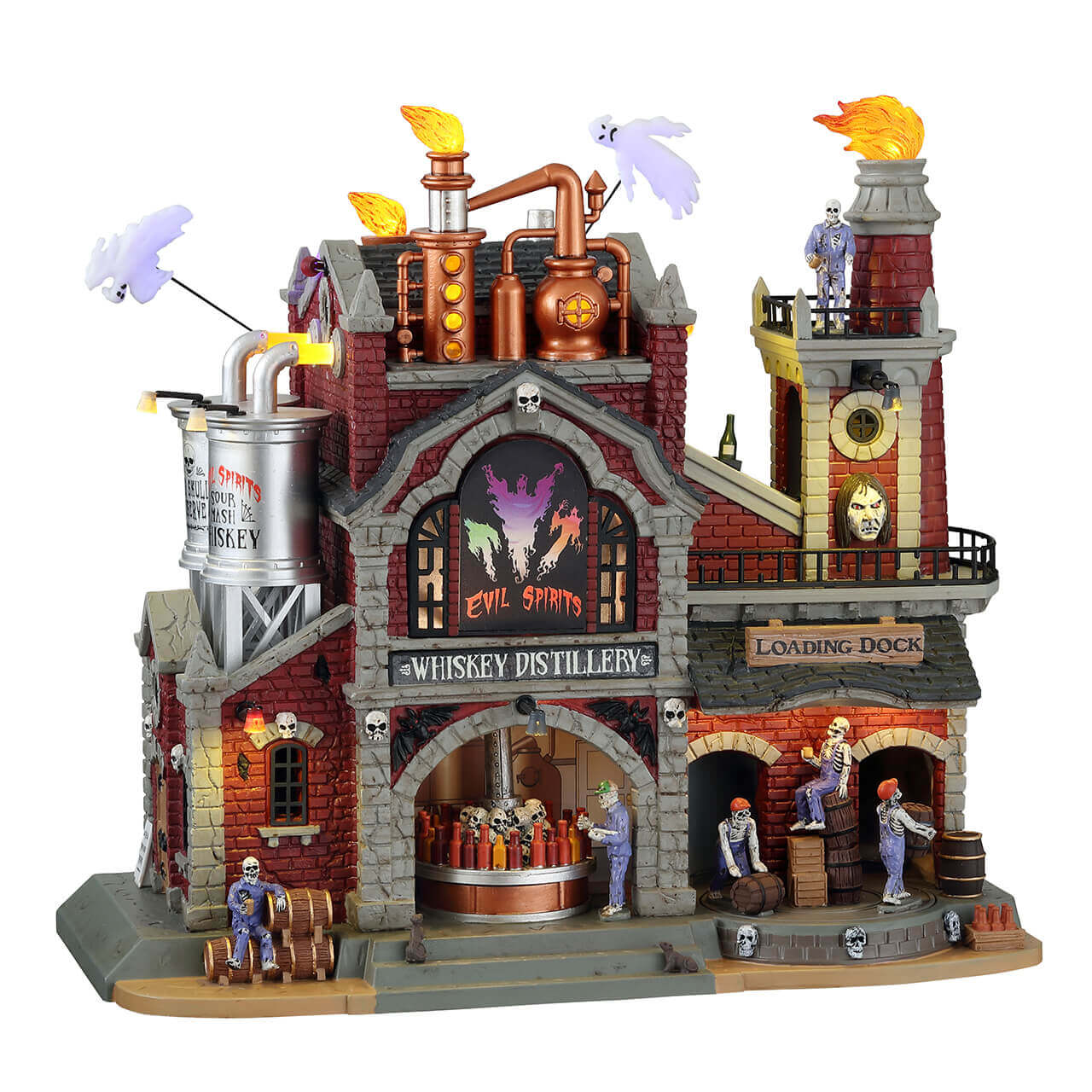 lemax-evil-spirits-whiskey-distillery-b-timent-miniature-lumineux-spooky-town image 1