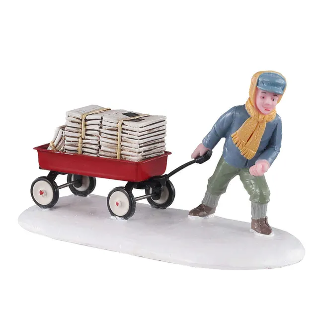 lemax-morning-news-figurine-livreur-de-journaux-caddington image 1