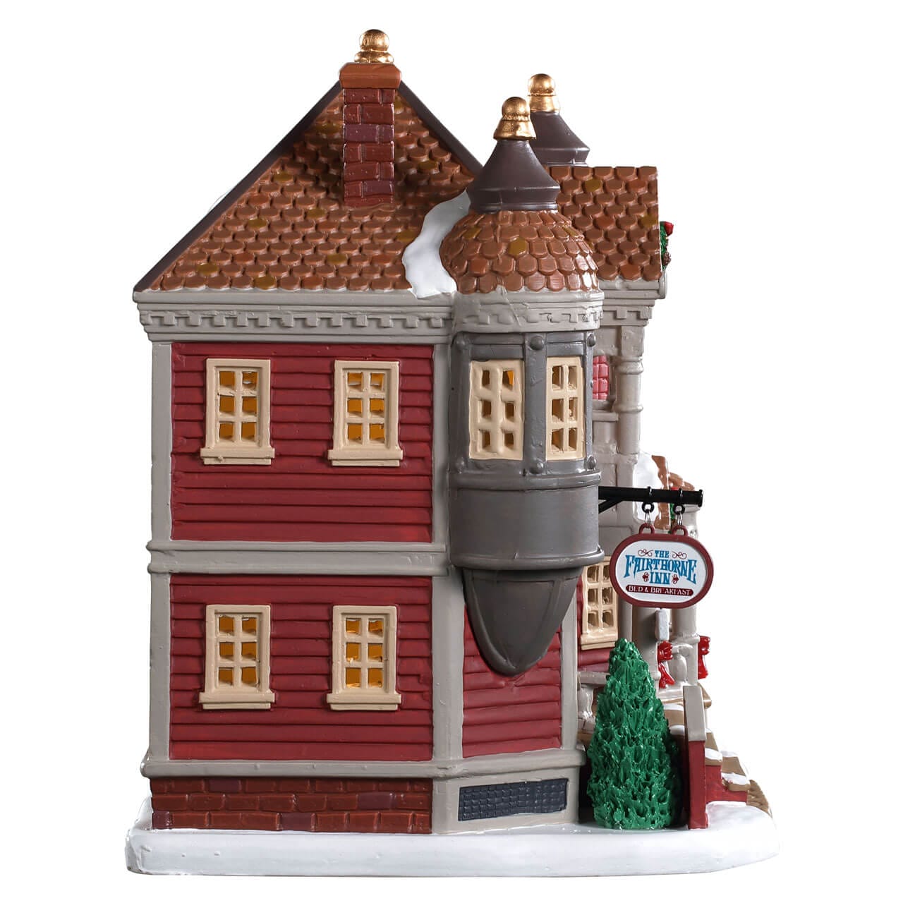 lemax-the-fairthorne-inn-auberge-lumineuse-village-miniature image 4