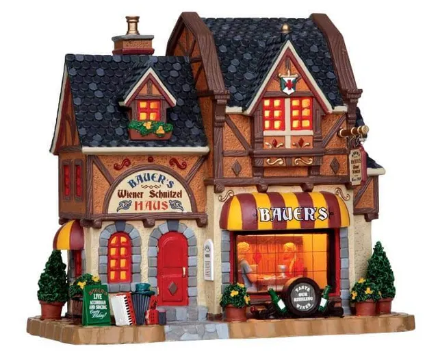 lemax-bauer-s-wiener-schnitzel-haus-maison-miniature image 1