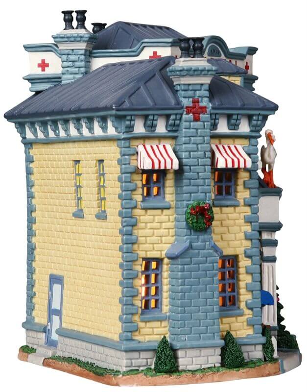 lemax-smith-memorial-hospital-b-timent-de-village-miniature-lumineux image 3