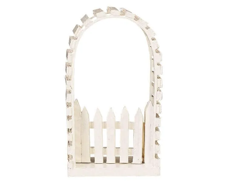 lemax-wooden-arbor-accessoire-tonnelle-en-bois-miniature image 1