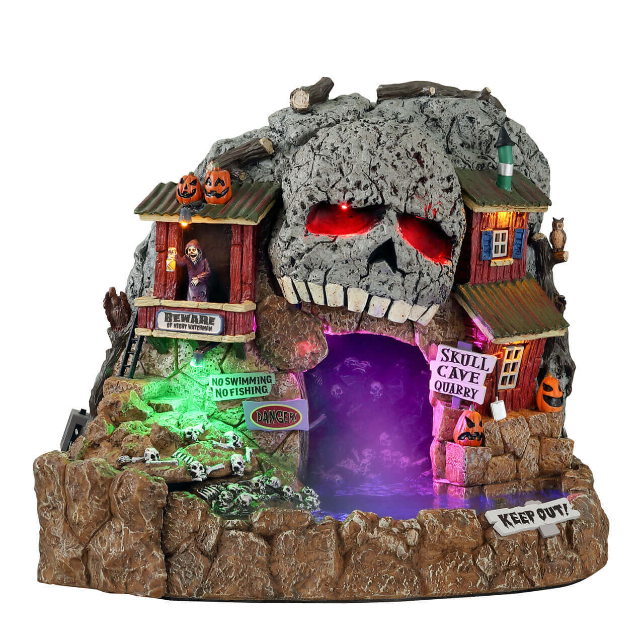 lemax-skull-cave-quarry-carri-re-cr-ne-lumineuse-spooky-town image 1