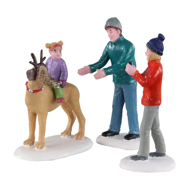 lemax-rover-plays-rudolph-figurine-enfant-et-chien-de-no-l image 1