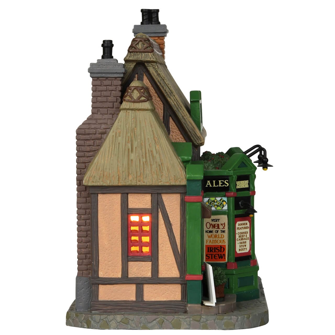 lemax-o-neil-s-irish-tavern-b-timent-lumineux-village-de-no-l image 2