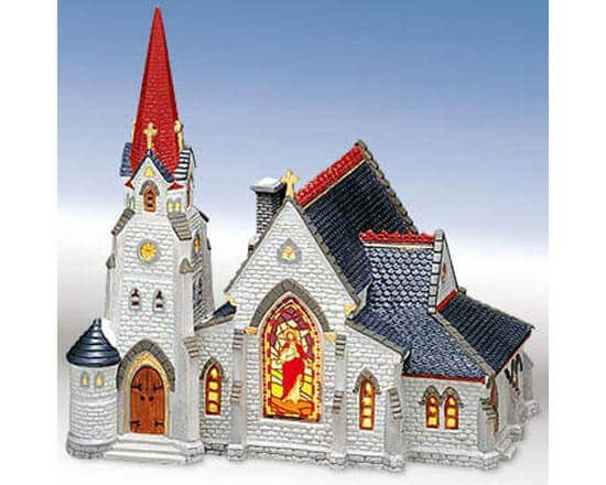 lemax-st-matthew-s-church-glise-lumineuse-village-de-no-l image 1