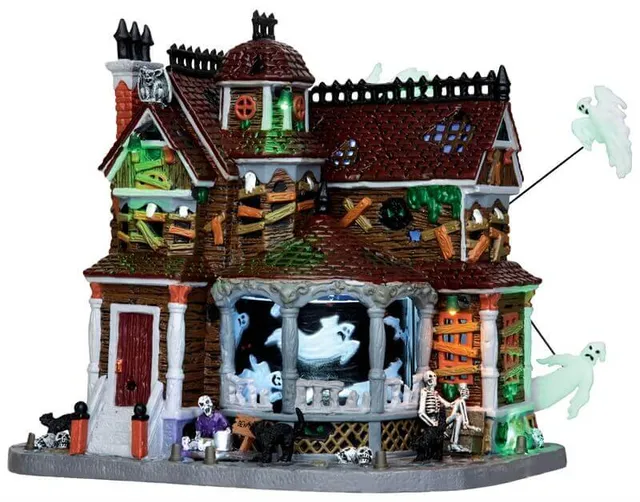 lemax-last-house-on-the-left-set-of-2-maisons-hant-es-miniatures image 1