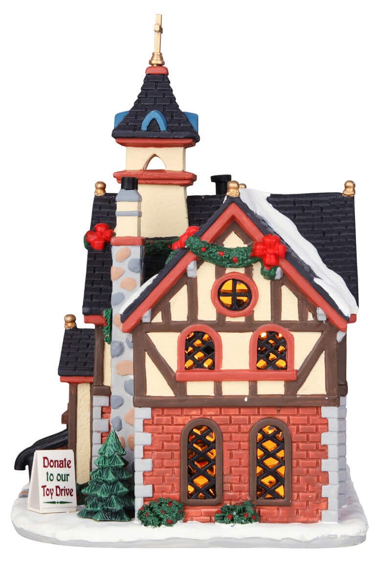 lemax-rustic-church-glise-village-de-no-l-miniature-lumineuse image 2
