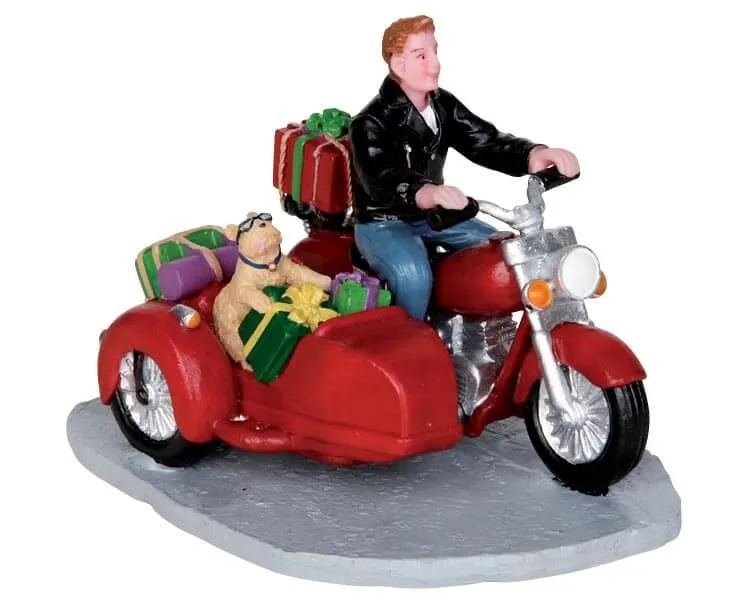 lemax-side-car-santa-figurine-village-de-no-l-moto-side-car image 1