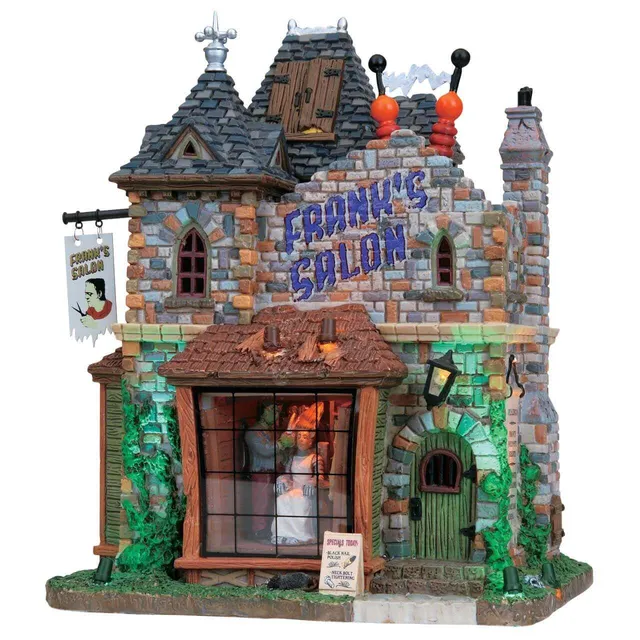lemax-frank-s-salon-b-timent-lumineux-spooky-town image 1