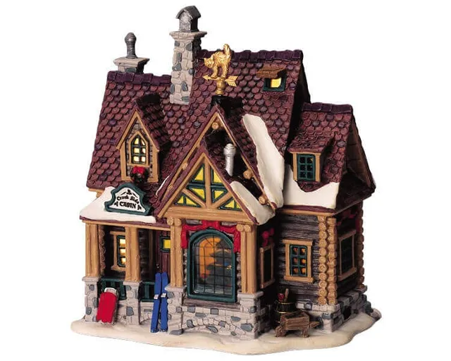 lemax-creek-side-cabin-cabane-miniature-lumineuse-no-l image 1