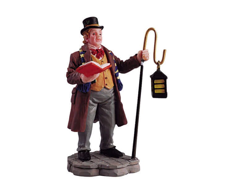 lemax-caroler-man-figurine-chanteur-de-no-l-village-miniature image 1