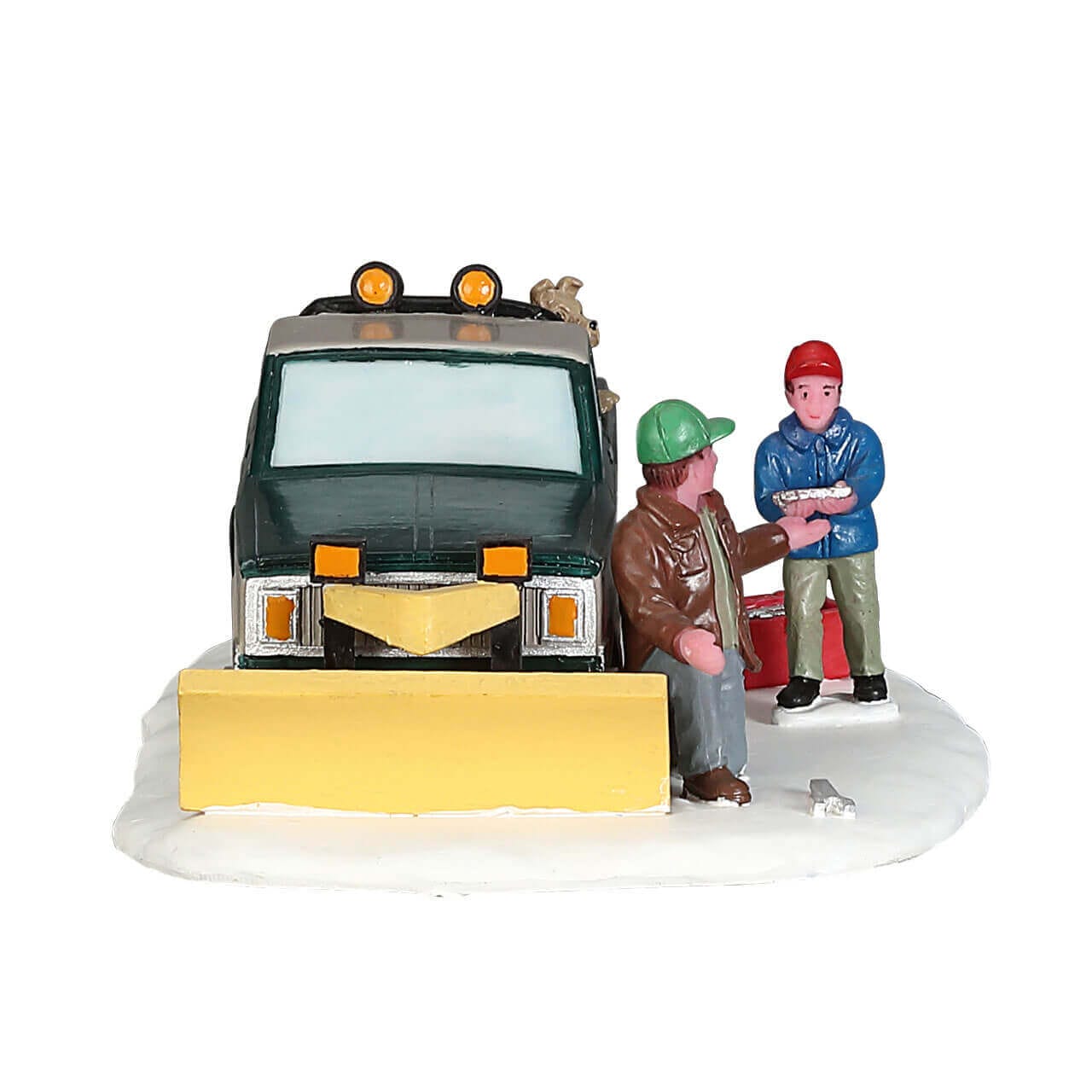 lemax-snow-plow-set-up-accessoire-chasse-neige-village-de-no-l image 3