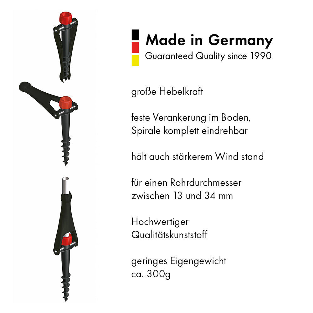 krinner-vario-drill-noir-support-parasol-visser image 5