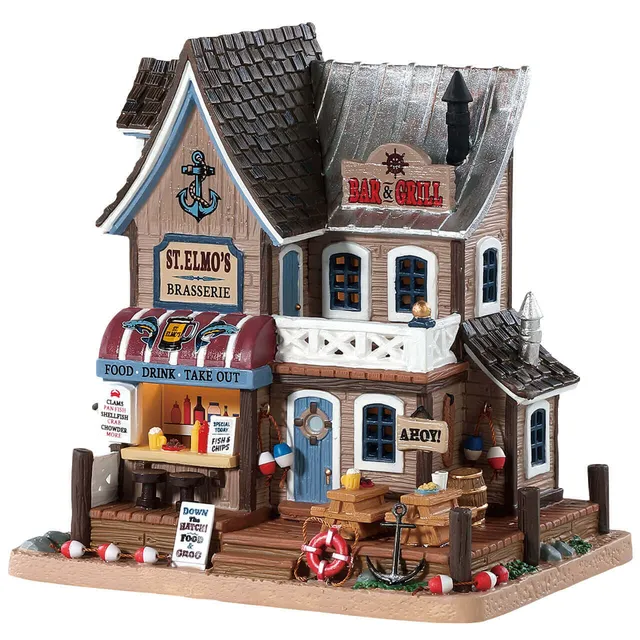 lemax-st-elmos-brasserie-village-miniature-lumineux image 1