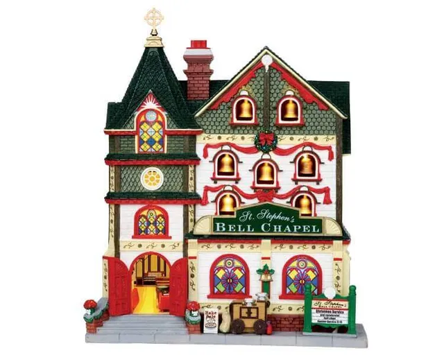 lemax-st-stephen-facade-fa-ade-d-glise-miniature-lumineuse image 1