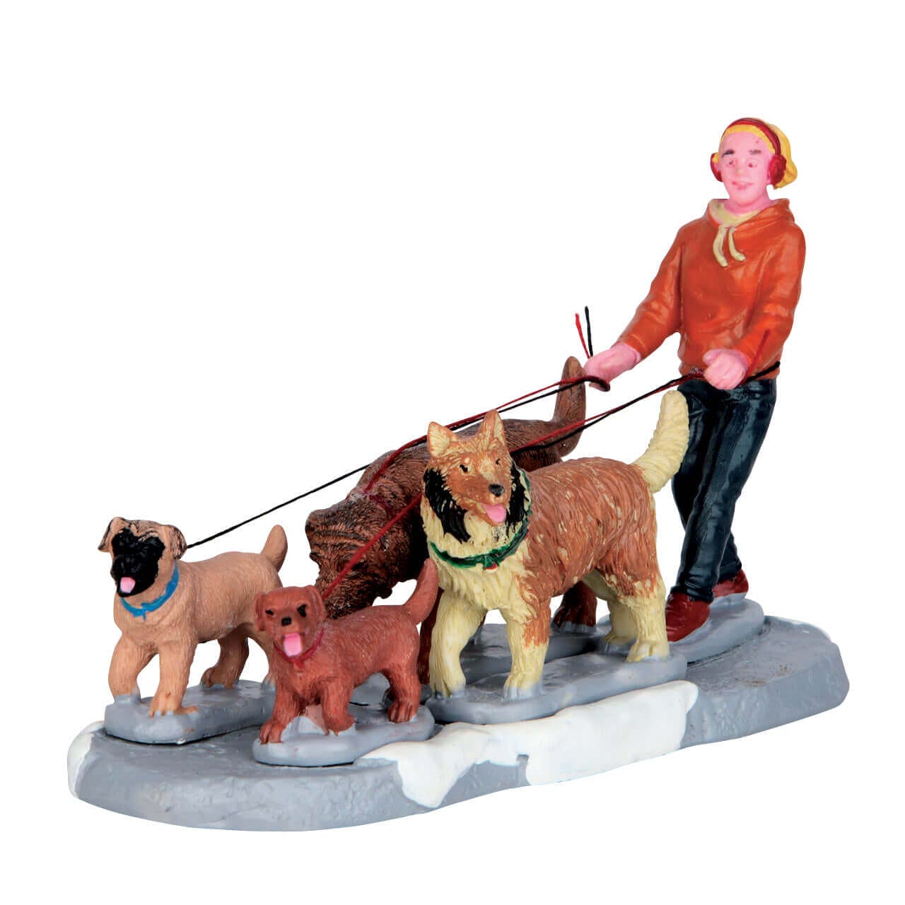 lemax-a-pack-of-pups-figurines-chiots-miniatures-village-de-no-l image 2