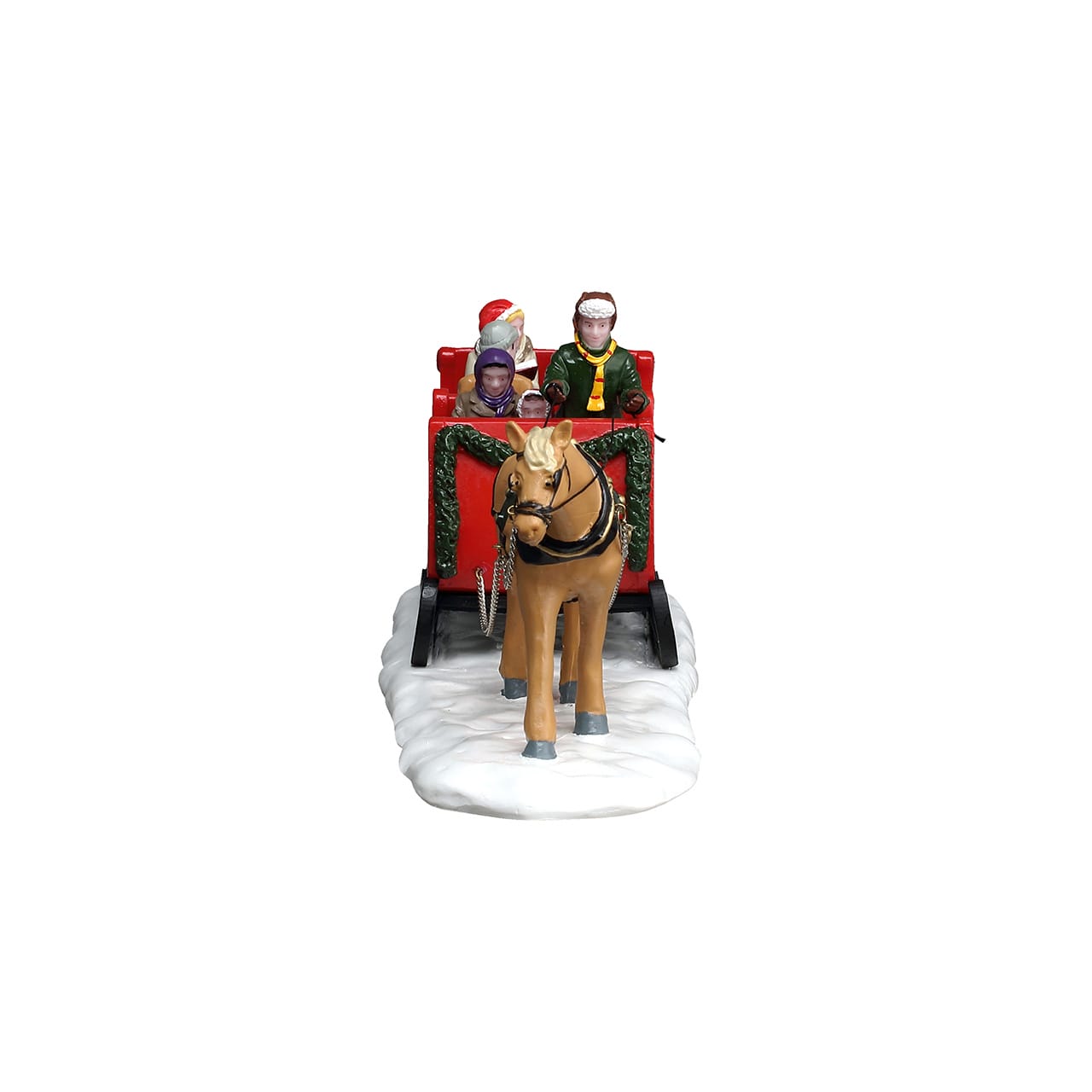 lemax-caroling-sleigh-ride-figurine-tra-neau-de-no-l image 2