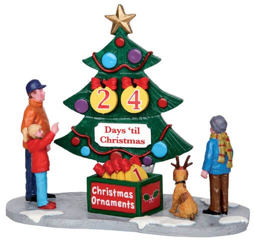 lemax-countdown-tree-set-of-7-set-7-sapins-miniatures-stables image 1