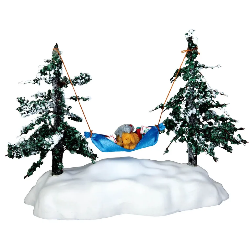 lemax-cat-nap-chat-et-chien-sur-hamac-miniature image 1