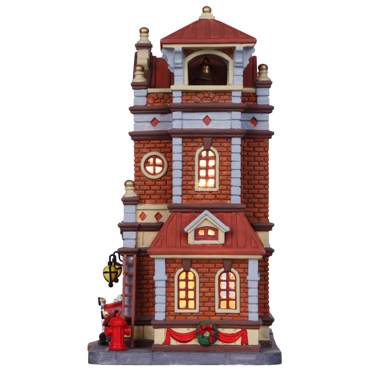 lemax-eastside-fire-station-caserne-de-pompiers-lumineuse-miniature image 3