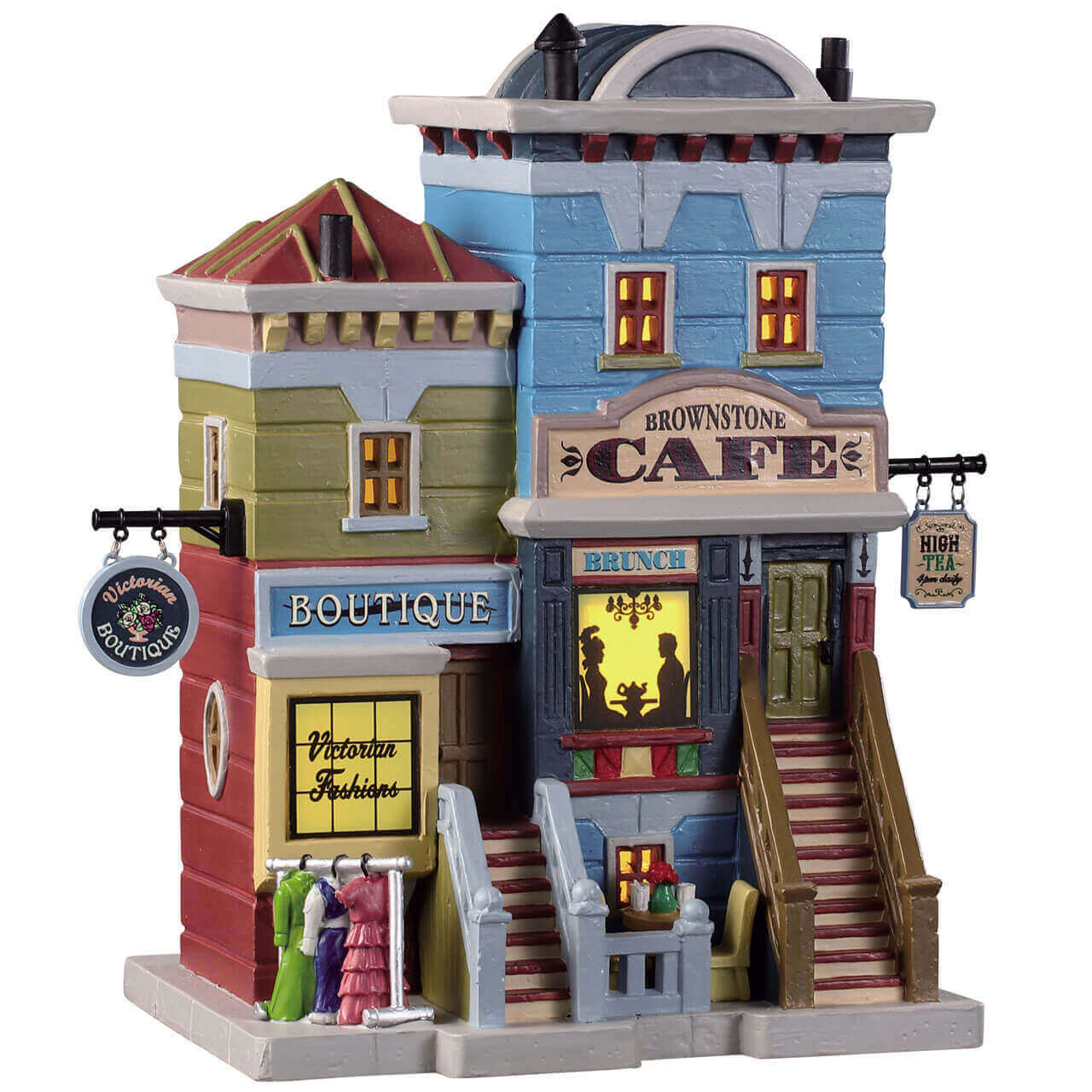 lemax-brownstone-cafe-caf-de-village-de-no-l-caddington image 1
