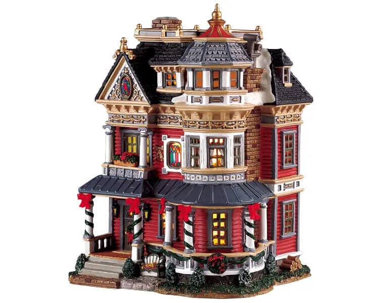 lemax-taylor-residence-maison-lumineuse-village-de-no-l image 1