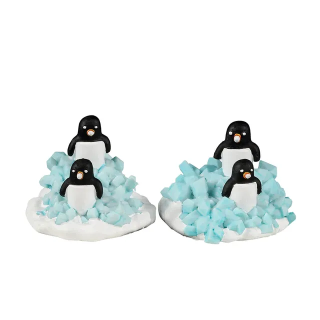 lemax-candy-penguin-colony-manchots-sur-glace-sugar-n-spice image 1