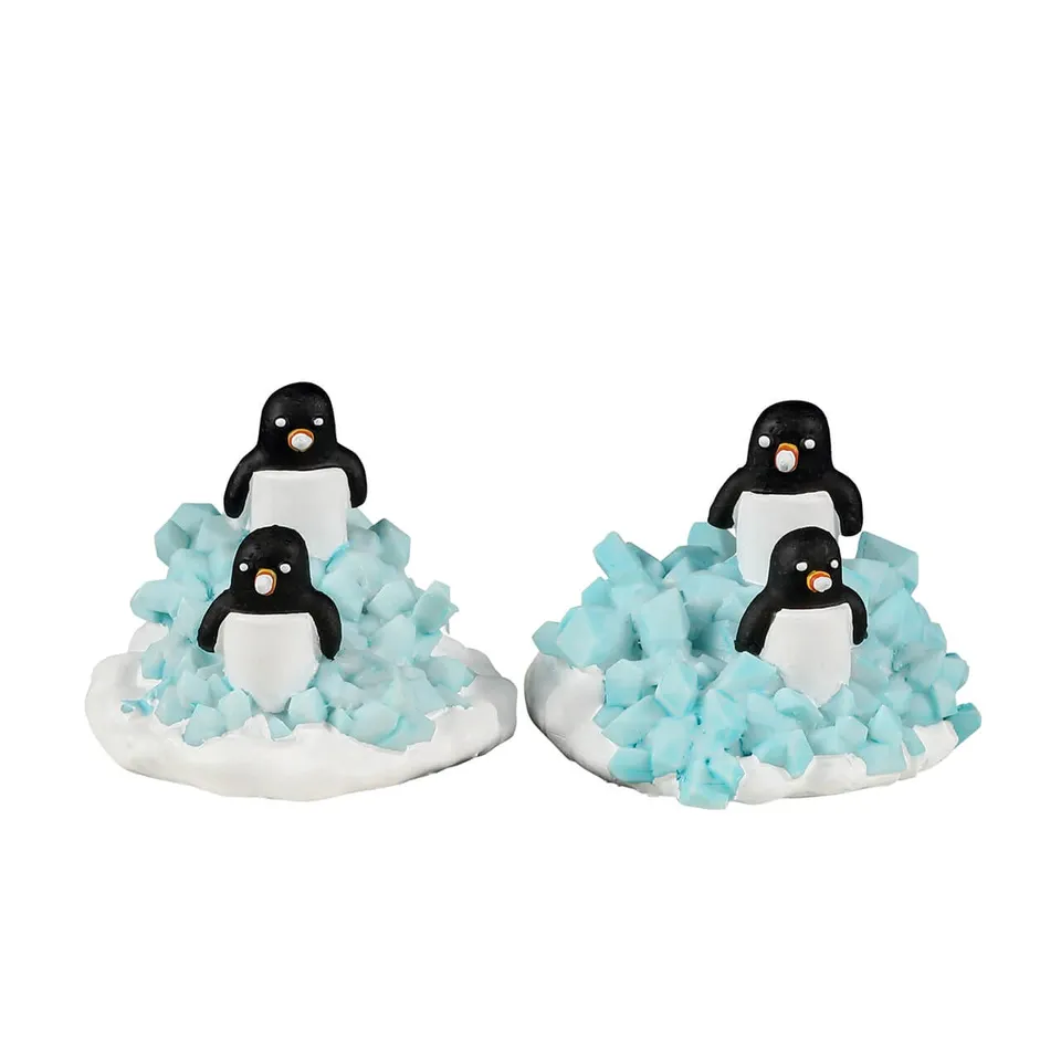 lemax-candy-penguin-colony-manchots-sur-glace-sugar-n-spice image 1