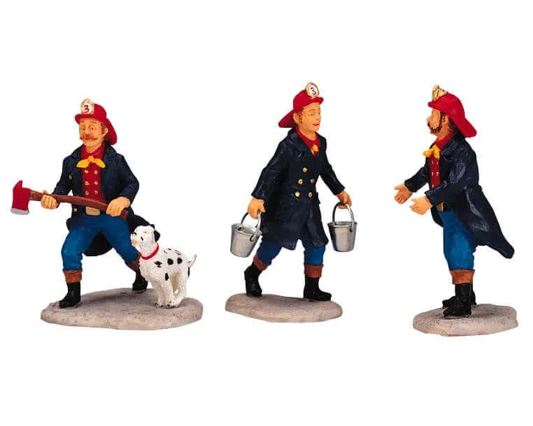 lemax-bucket-brigade-figurines-pompiers-seau-miniature image 1