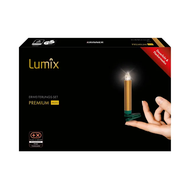 krinner-lumix-premium-gold-mini-extension-6-bougies-led-dor-es image 1