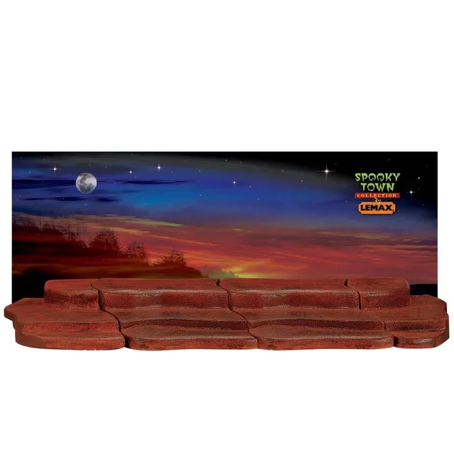 lemax-4-foot-display-material-spooky-town-nappe-d-cor-halloween image 1