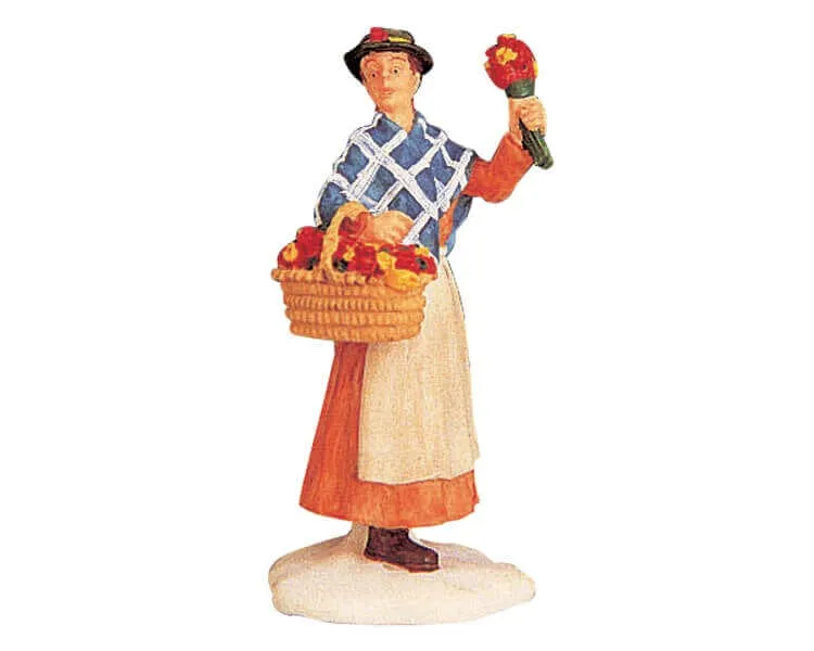 lemax-flower-peddler-marchande-de-fleurs-miniature image 1