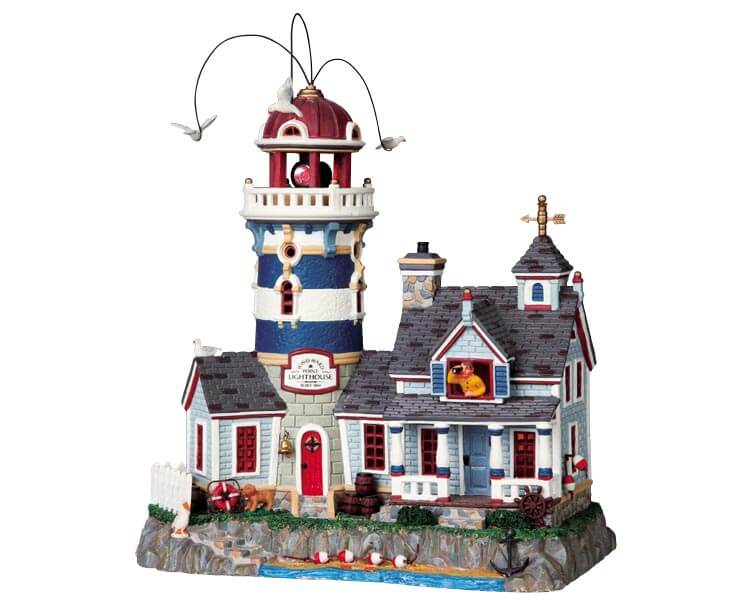 lemax-windward-point-lighthouse-phare-miniature-lumineux image 1